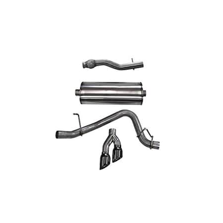 Corsa Exhaust 15-16 Chevrolet Suburban 3 in. Cat-Back Single Side Exterior Twin 4 in. Sport Exhaust System CSR14748BLK